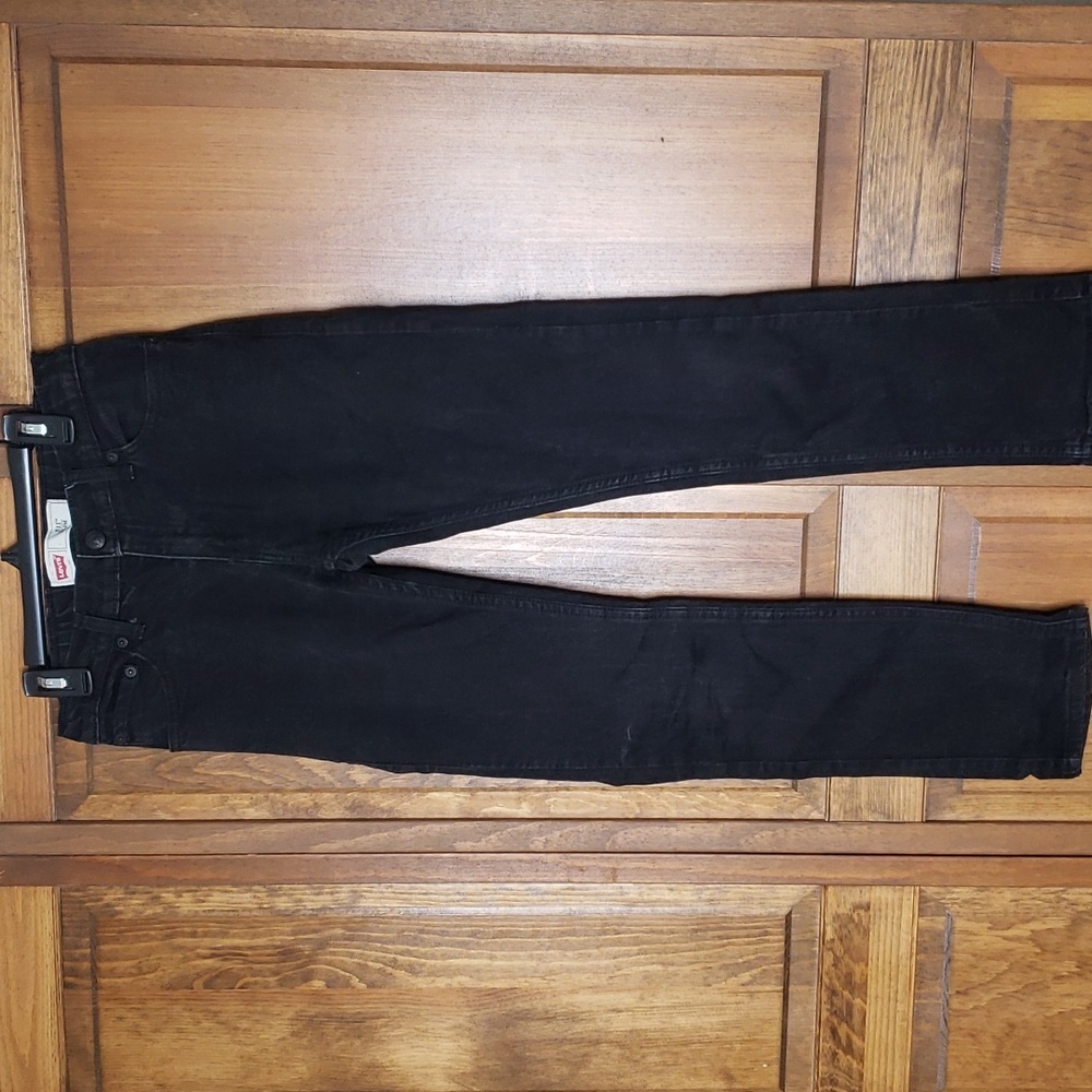 Levi's 511 Slim Black Denim Jeans Sz 12R